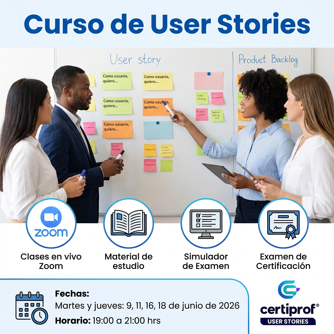 Curso de User Stories (incluye examen de certificación) c/ Fecha 1