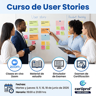 Curso de User Stories (incluye examen de certificación) c/ Fecha