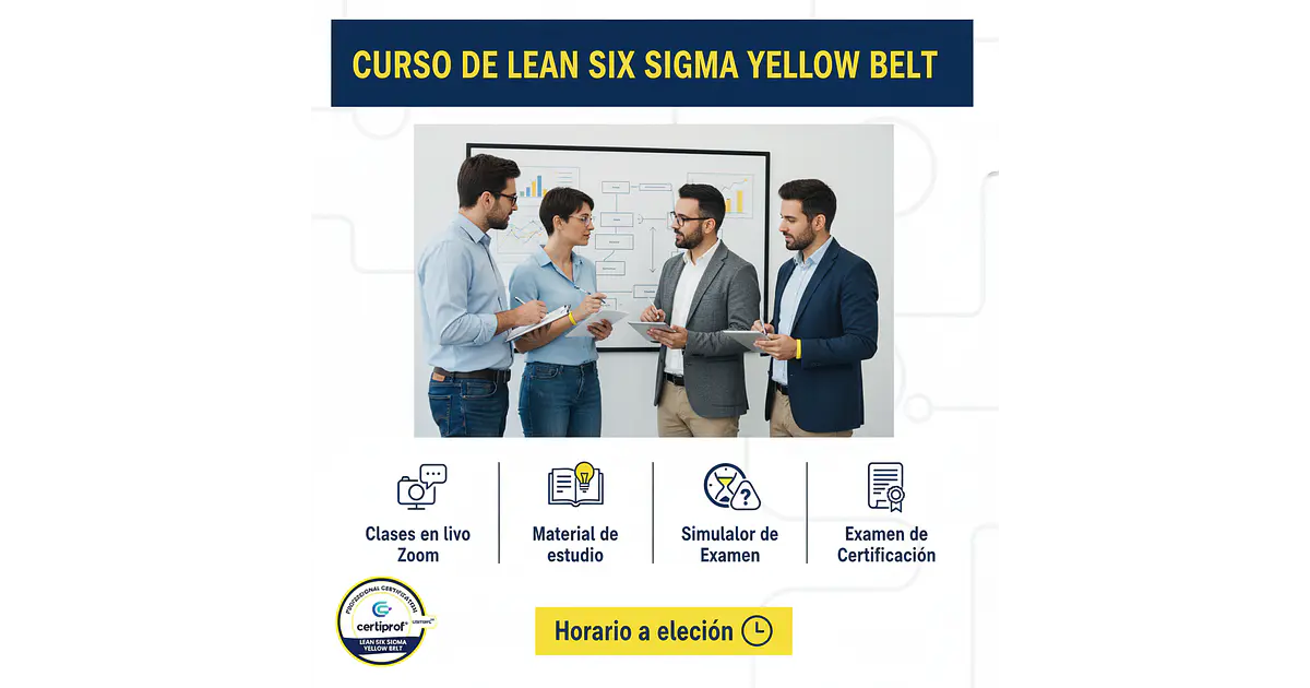 Curso de Lean Six Sigma Yellow Belt (Incluye examen de certi