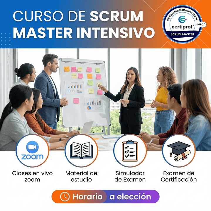Curso de Scrum Master Intensivo (incluye examen de certificación) 1