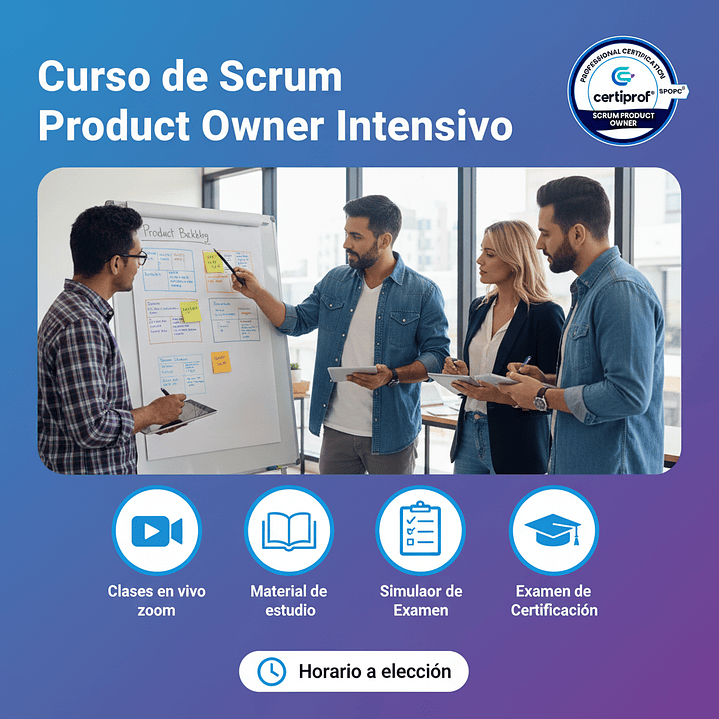 Curso de Scrum Product Owner Intensivo (Incluye examen de certificación) 1