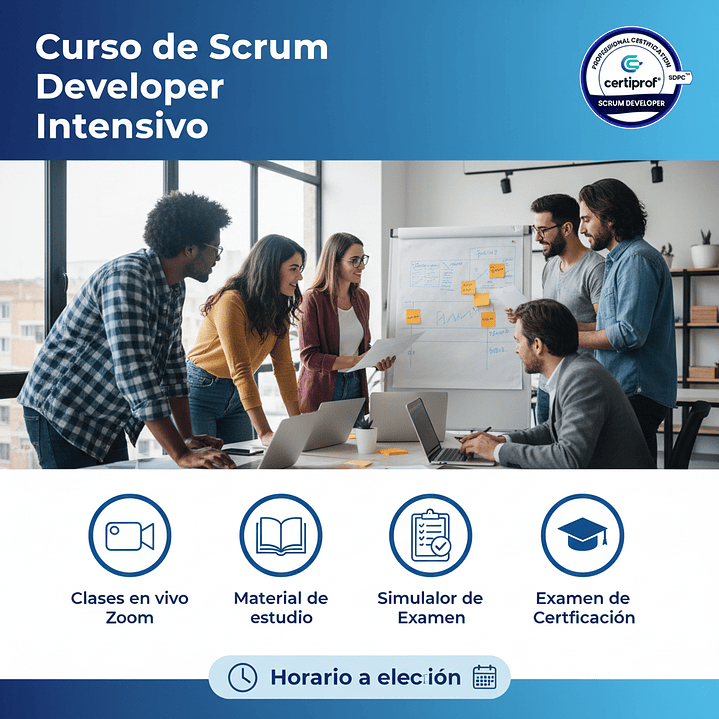 Curso de Scrum Developer Intensivo (Incluye examen de certificación) 1