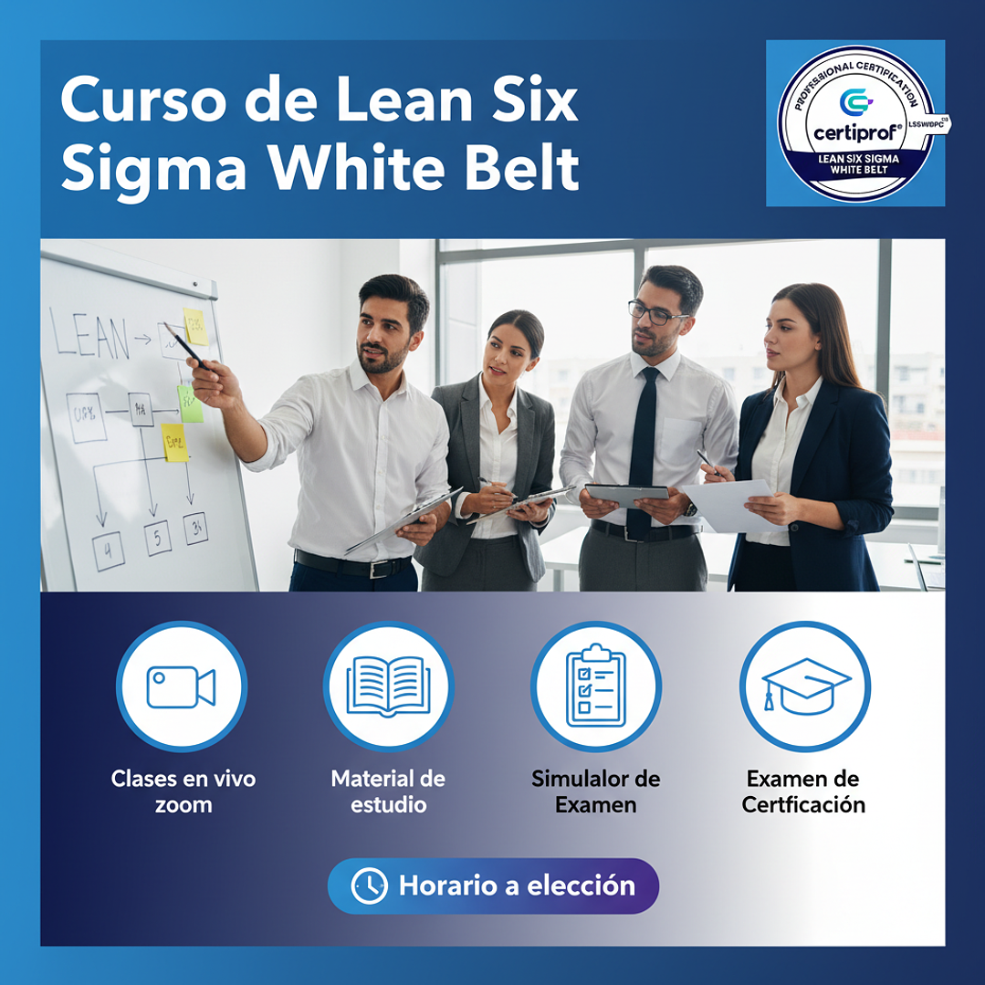 Curso de Lean Six Sigma White Belt  (Incluye examen de certificación) 1