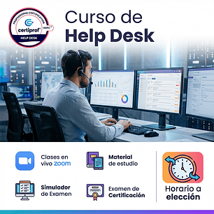 Curso de Help Desk (Incluye examen de certificación)