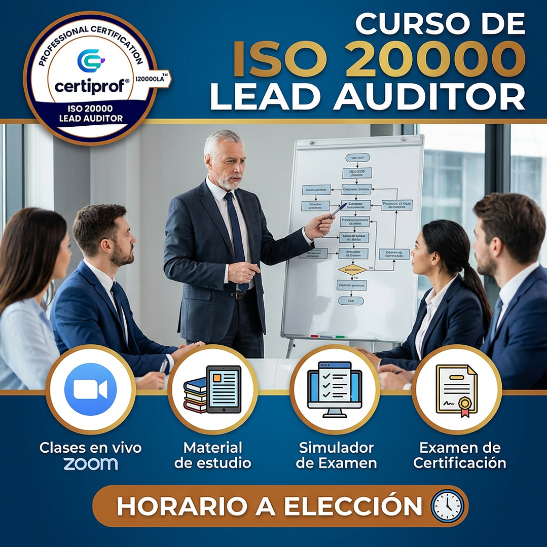 Curso ISO 20000 Lead auditor (Incluye examen de certificación) 1