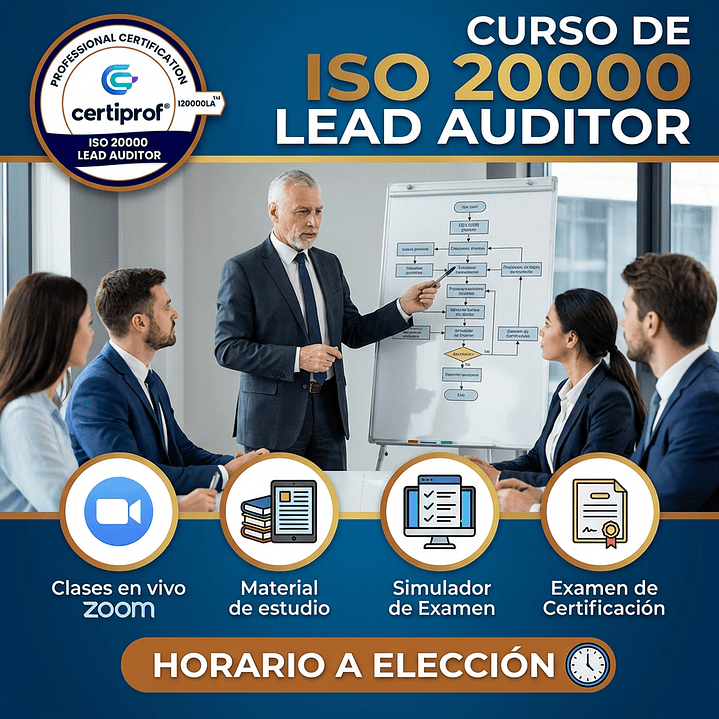 Curso ISO 20000 Lead auditor (Incluye examen de certificación) 1