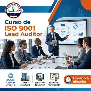 Curso de ISO 9001 Lead Auditor (incluye examen de certificación)