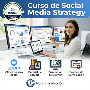 Curso de  Social Media Strategy (Incluye examen de certificación)
