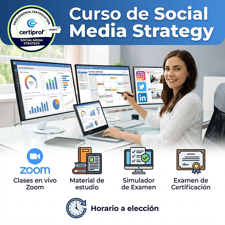 Curso de  Social Media Strategy (Incluye examen de certificación) 1