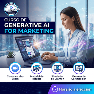 Curso de Generative AI for Marketing (Incluye examen de certificación)