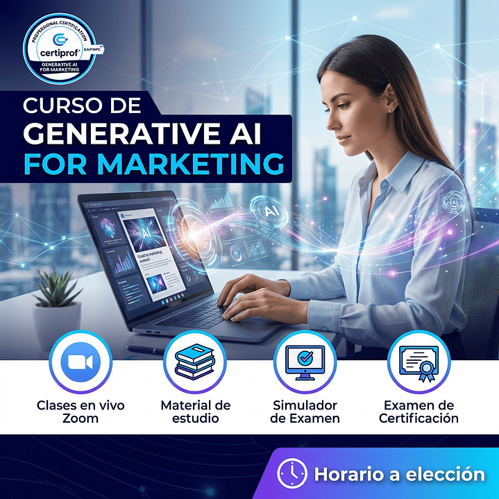 Curso de Generative AI for Marketing (Incluye examen de certificación) 1