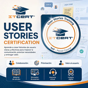 User Stories: Curso E-learning (Incluye insignia Digital)