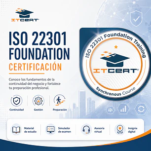 ISO 22301 Foundation: Curso E-learning (Incluye insignia Digital)