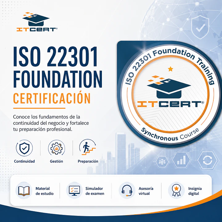 ISO 22301 Foundation: Curso E-learning (Incluye insignia Digital) 1