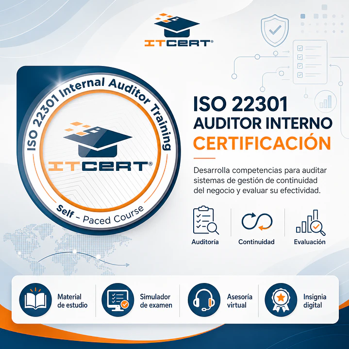 ISO 22301  Internal Auditor: Curso E-learning (Incluye insignia Digital) 1