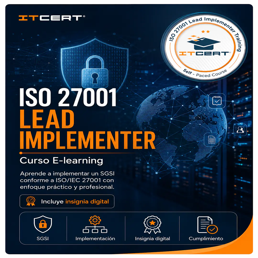 ISO 27001  Lead Implementer: Curso E-learning (Incluye insignia Digital) 1