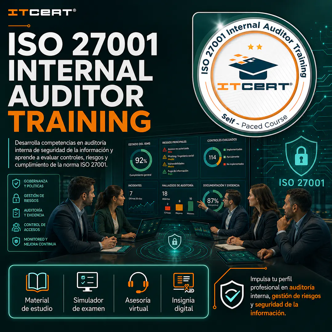 ISO 27001  Internal Auditor: Curso E-learning (Incluye insignia Digital) 1