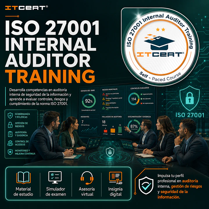 ISO 27001  Internal Auditor: Curso E-learning (Incluye insignia Digital) 1