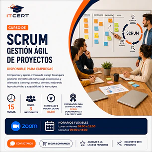 Curso de Scrum – Gestión Ágil de Proyectos