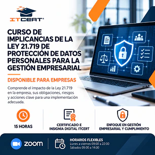 Curso de Implicancias de la Ley 21.719 de Protección de Datos Personales para la Gestión Empresarial