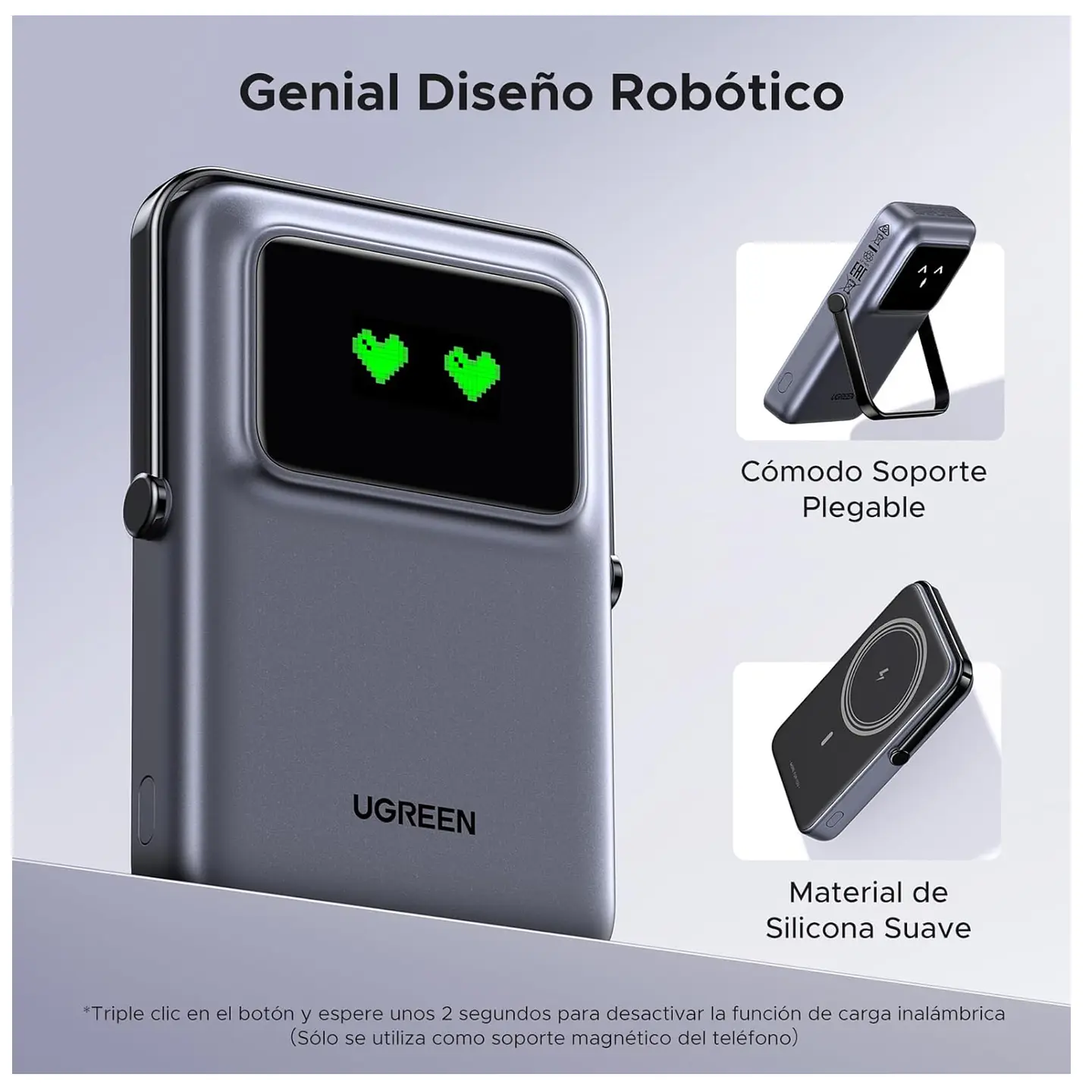 UGREEN PB572 | Power Bank Magnético Uno 10,000mAh 20W 3