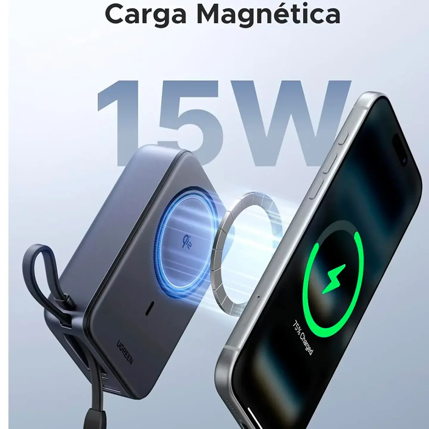 UGREEN PB567 | Power Bank Magnético Qi2 20,000mAh 30W 4