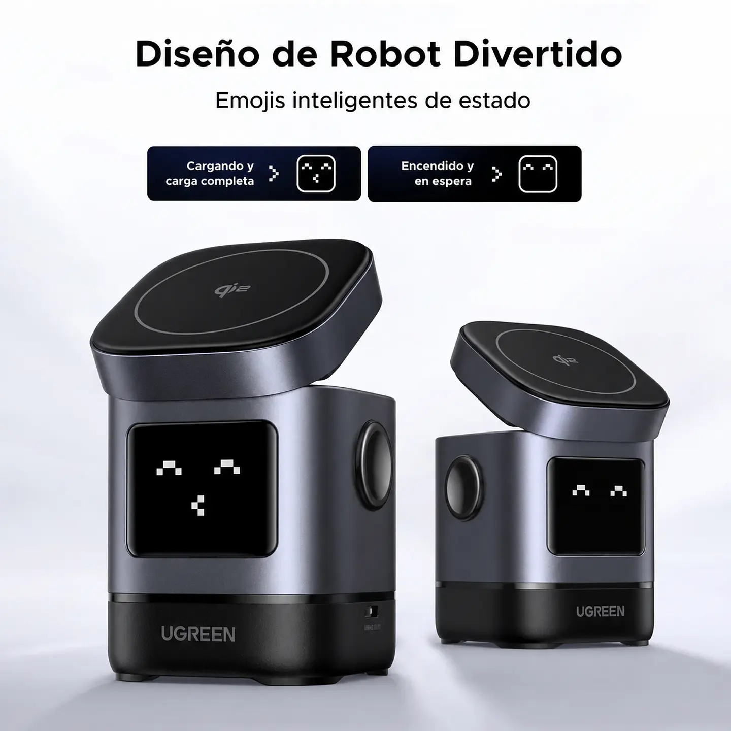UGREEN W709 | Cargador Inalámbrico Magnético Qi2 2 en 1 1
