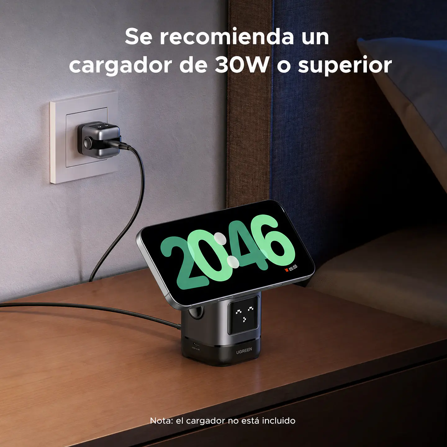 UGREEN W709 | Cargador Inalámbrico Magnético Qi2 2 en 1 5