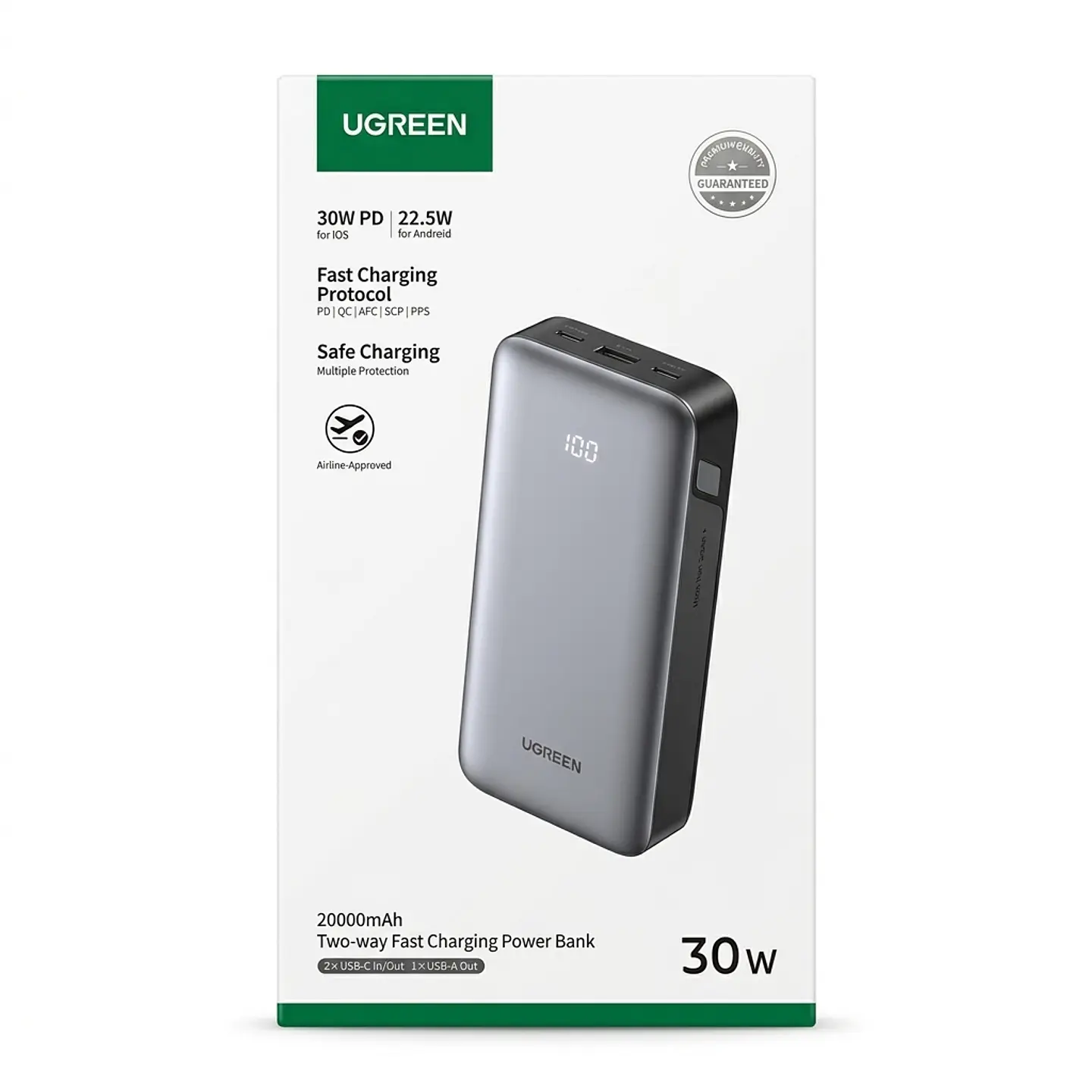 UGREEN PB532 | Power Bank Nexode 20,000mAh 30W 3