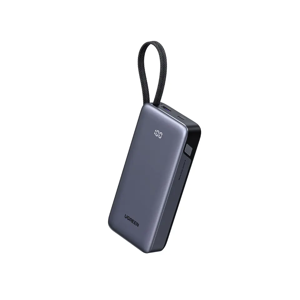 UGREEN PB536 | Power Bank 20,000mAh 45W con Cable USB-C Integrado 1