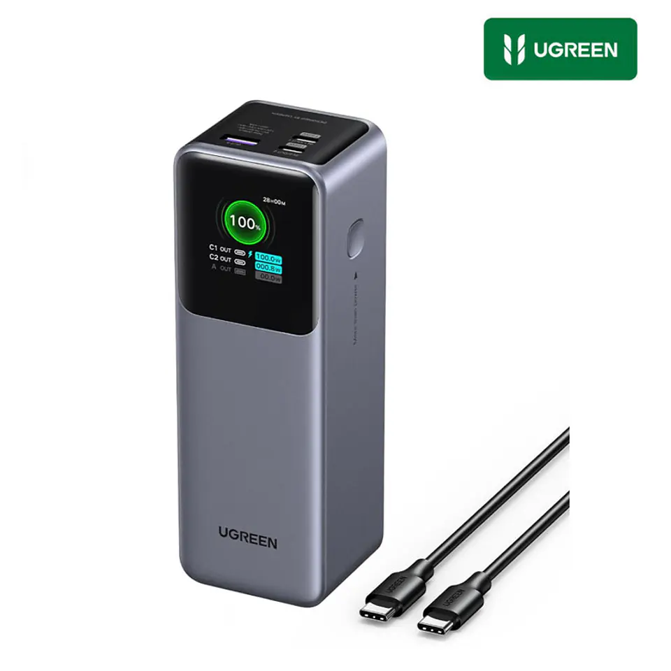 UGREEN PB722 | Power Bank Nexode 25,000mAh 200W con Pantalla Inteligente 5