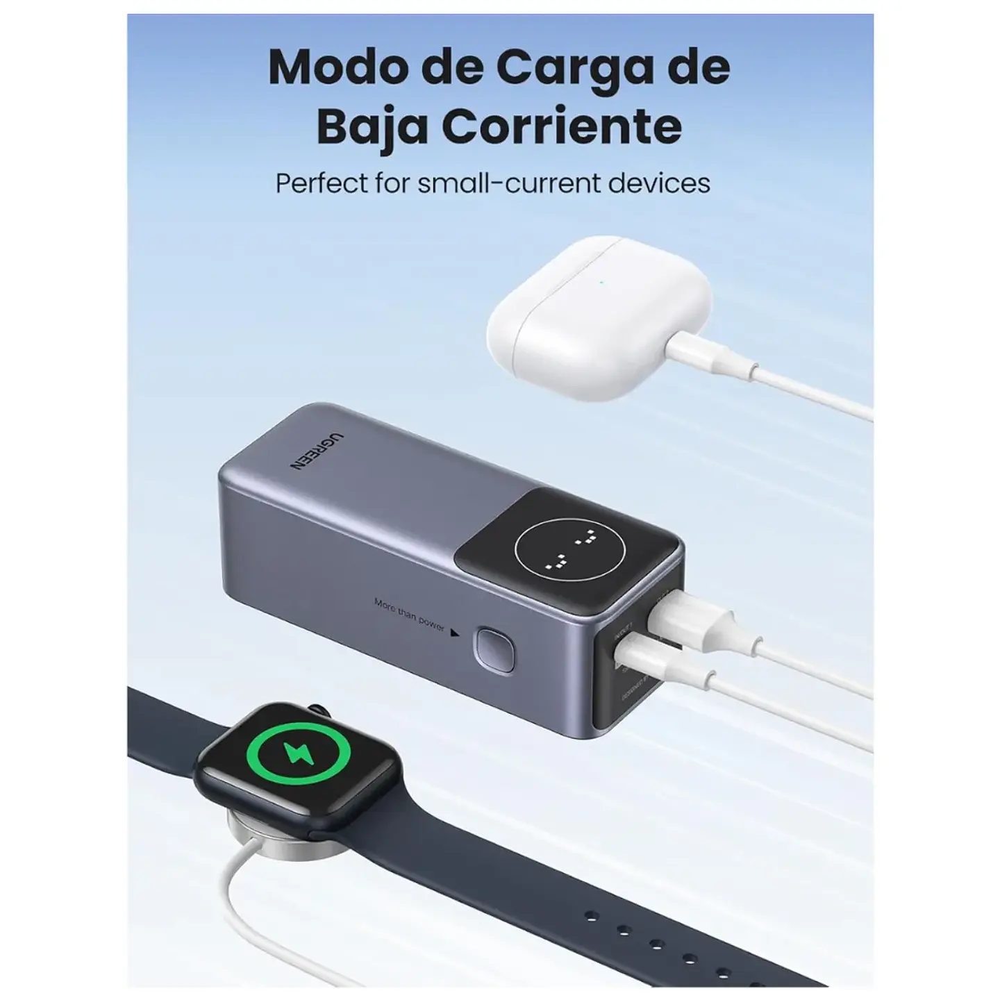  UGREEN PB724 | Power Bank Nexode 12,000mAh 100W con Pantalla Inteligente 3