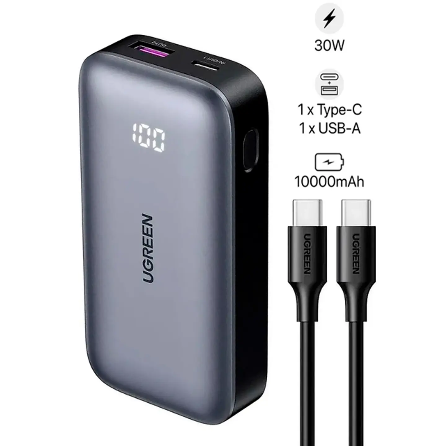 UGREEN PB502 | Power Bank Nexode 10,000mAh 30W 2