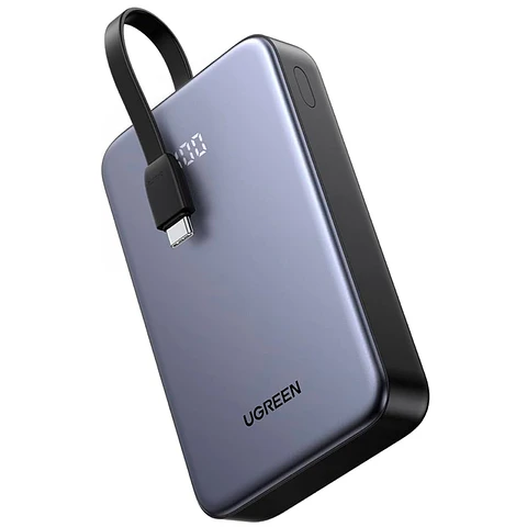 UGREEN PB505 | Power Bank 20,000mAh 20W con Cable USB-C Integrado