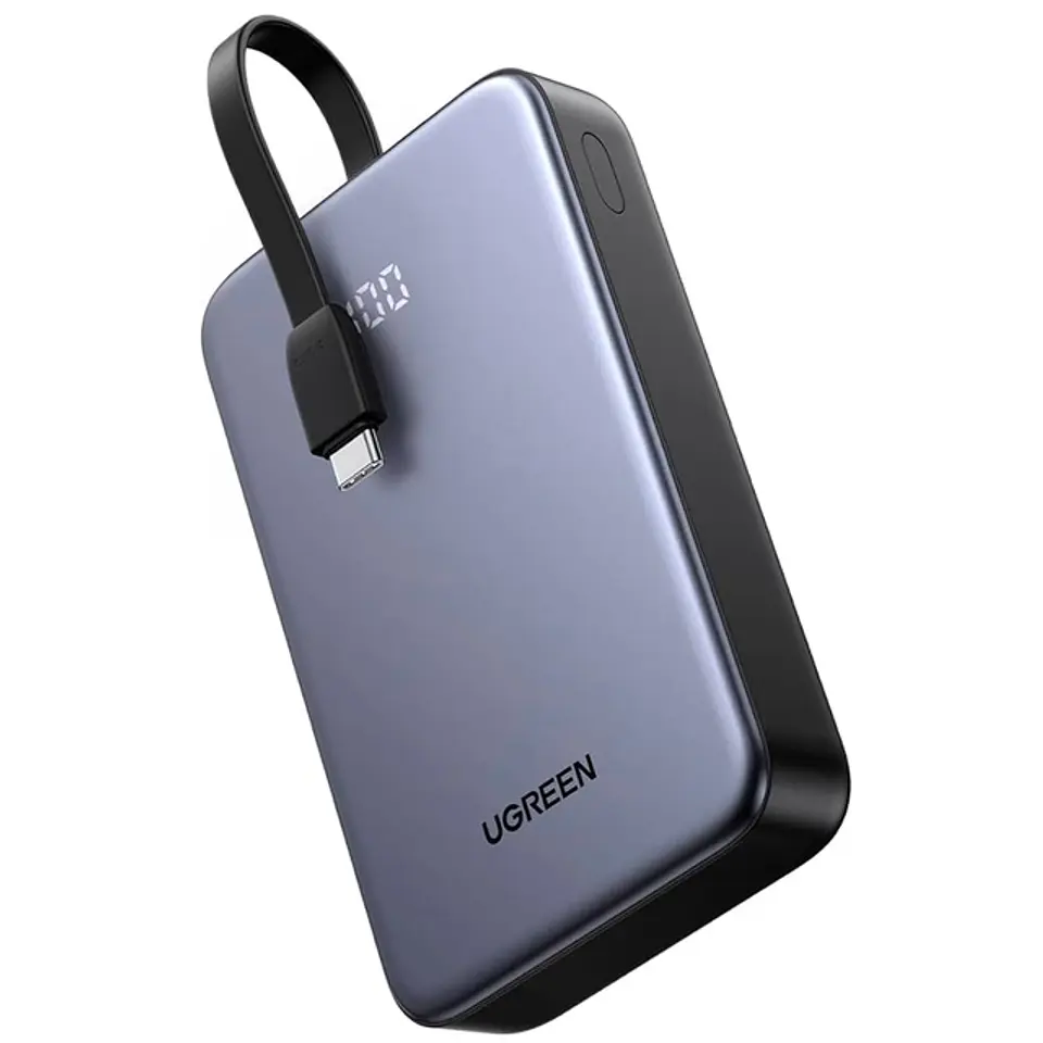 UGREEN PB505 | Power Bank 20,000mAh 20W con Cable USB-C Integrado 1