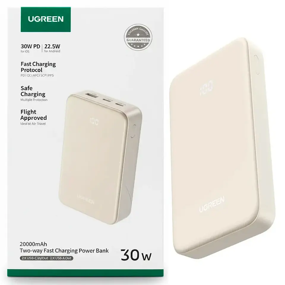 UGREEN PB531 | Power Bank 20,000mAh 30W Carga Rápida 1