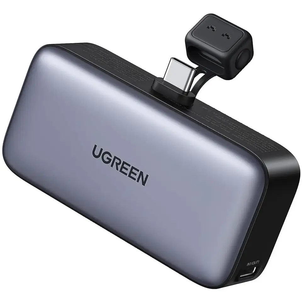 UGREEN PB503 | Mini Power Bank 5,000mAh 22.5W con Conector USB-C Integrado 1
