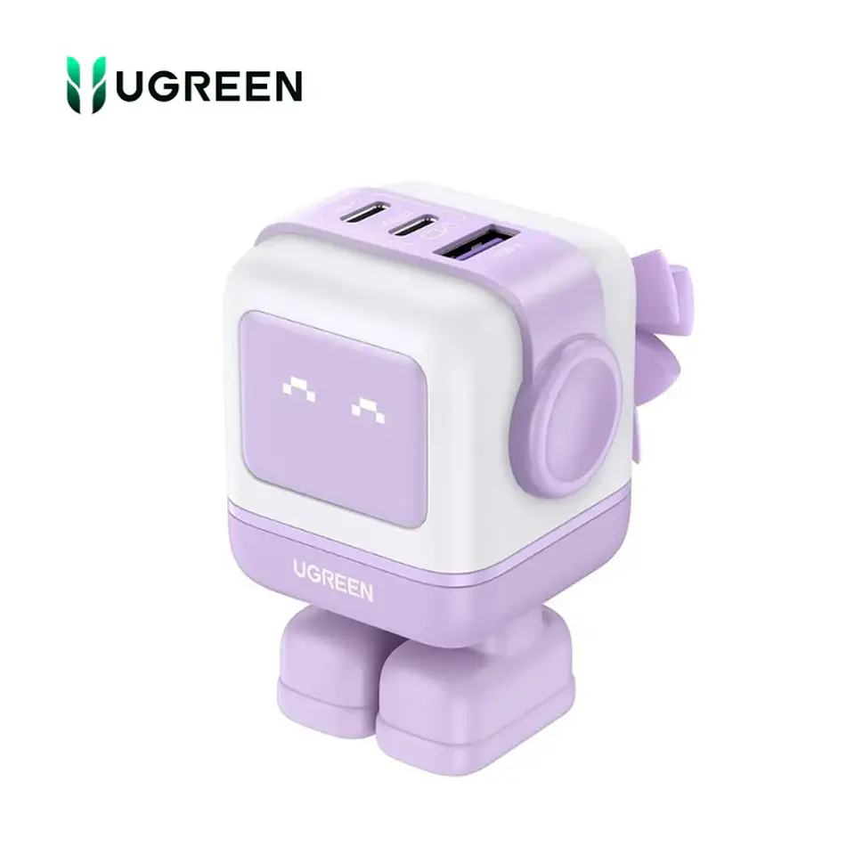 UGREEN CD361 | Cargador Nexode Robot GaN 65W 3 Puertos 2