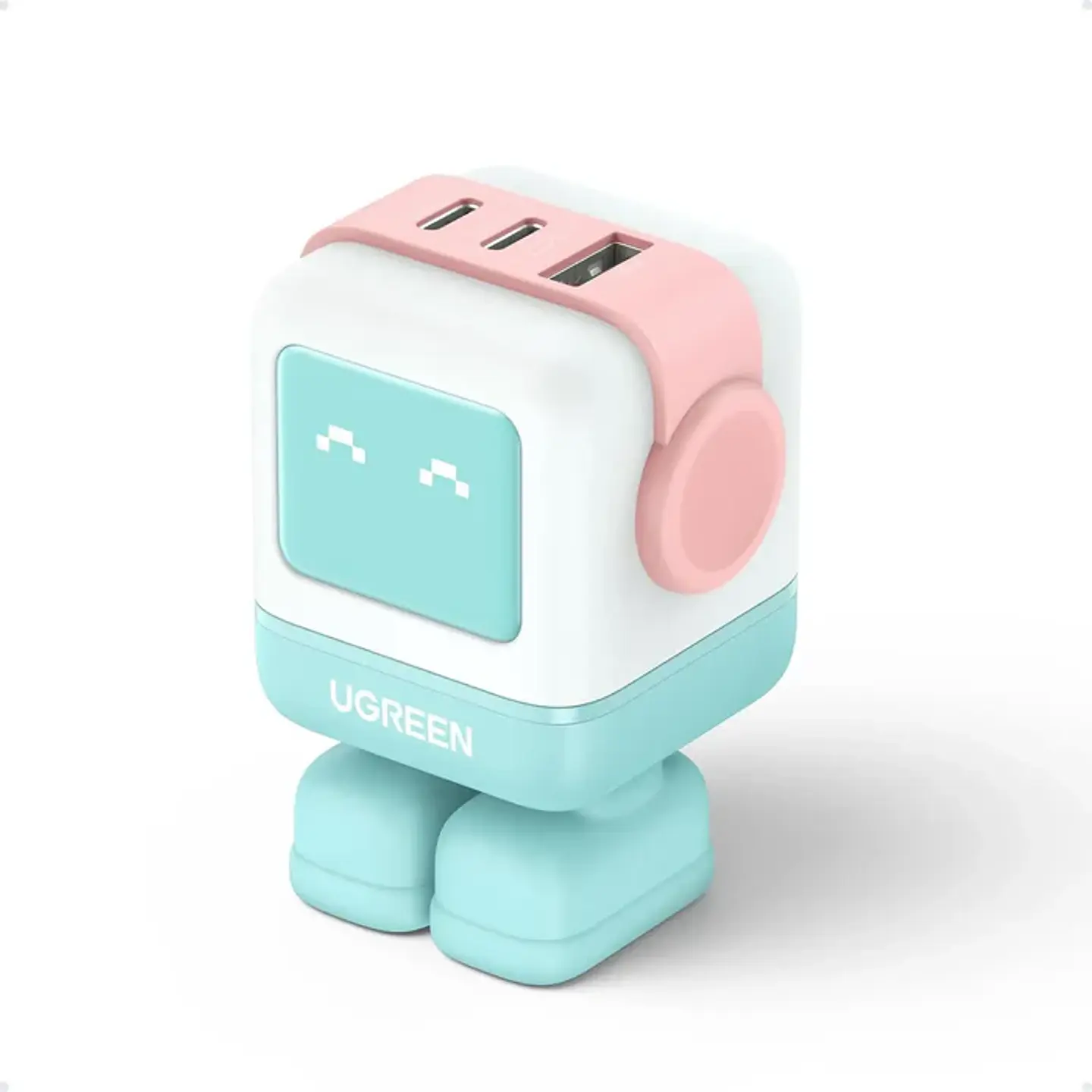UGREEN CD361 | Cargador Nexode Robot GaN 65W 3 Puertos 3