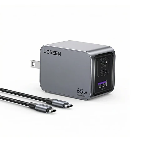 UGREEN X755 | Cargador Nexode Pro GaN 65W 3 Puertos