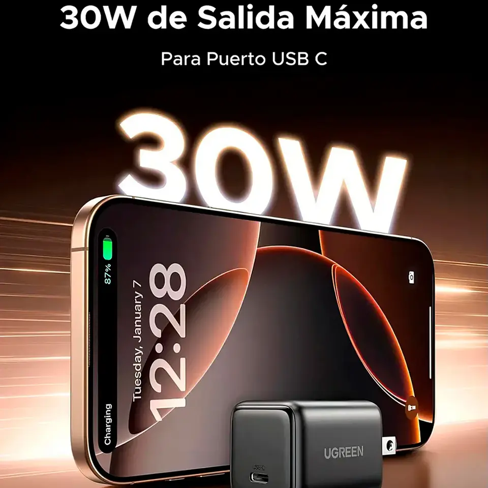 UGREEN X513 | Cargador GaN 30W USB-C 2