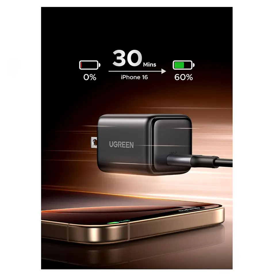 UGREEN X513 | Cargador GaN 30W USB-C 3