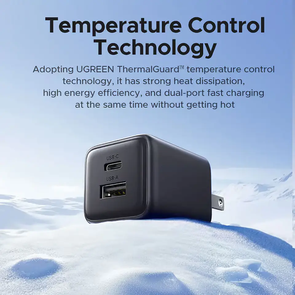 UGREEN X514 | Cargador GaN 20W USB-C + USB-A 2