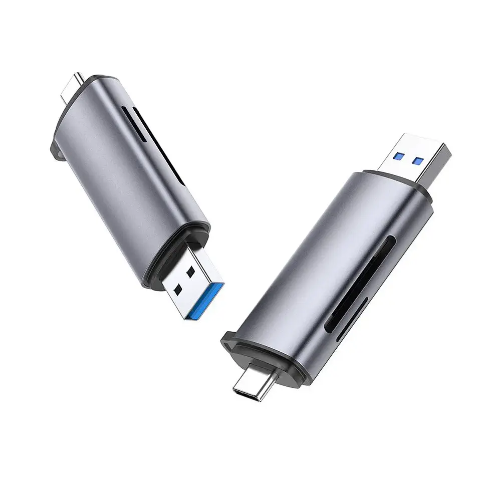 UGREEN CM185 | Lector de Tarjetas SD y MicroSD USB-C + USB-A 2