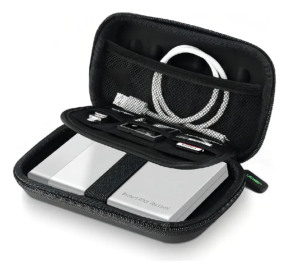 UGREEN 50274 | Estuche Organizador UGREEN para Disco Duro, Cables y Accesorios Tech 5