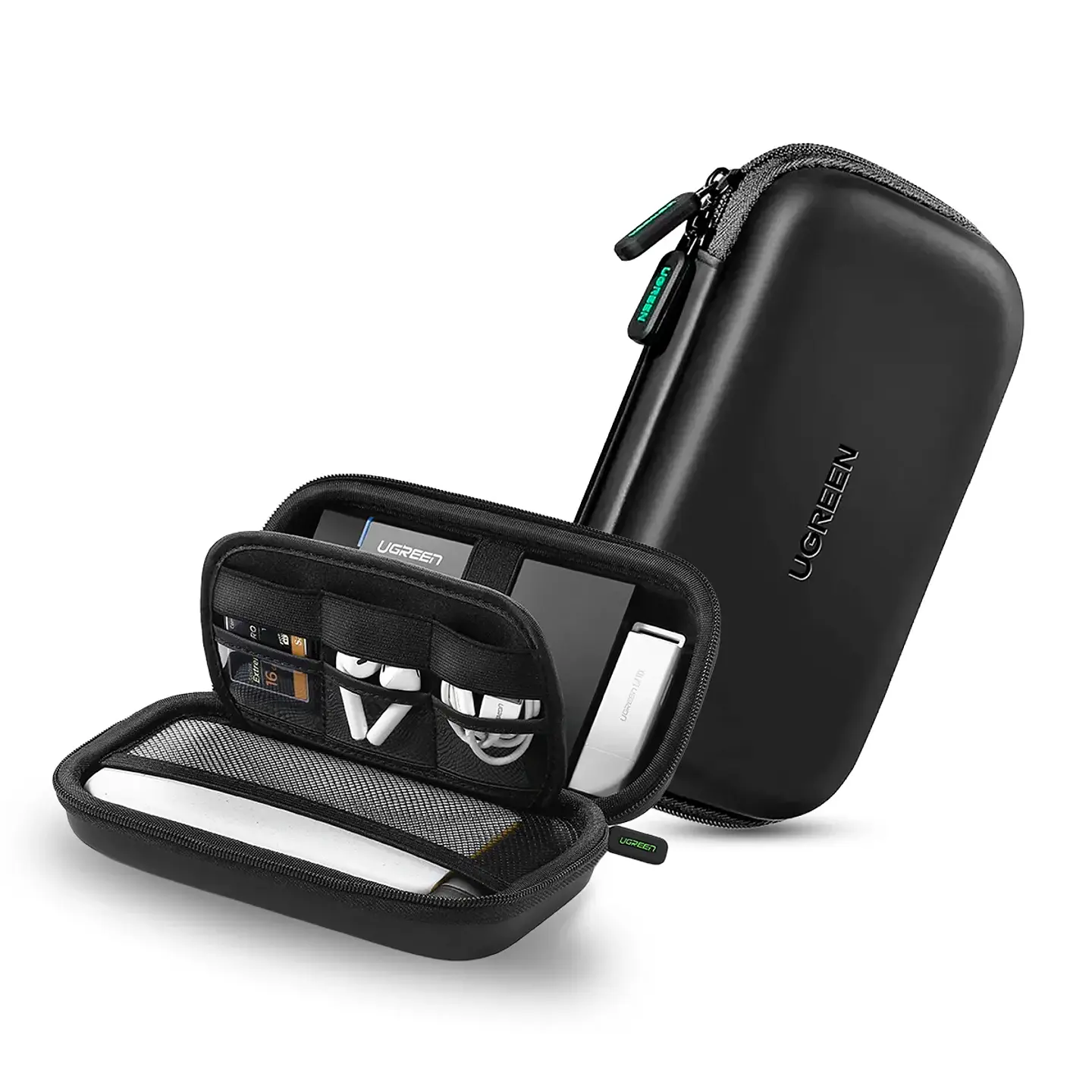 UGREEN LP128 | Estuche Organizador UGREEN Compacto para Disco Duro, Cables y Accesorios Tech 1
