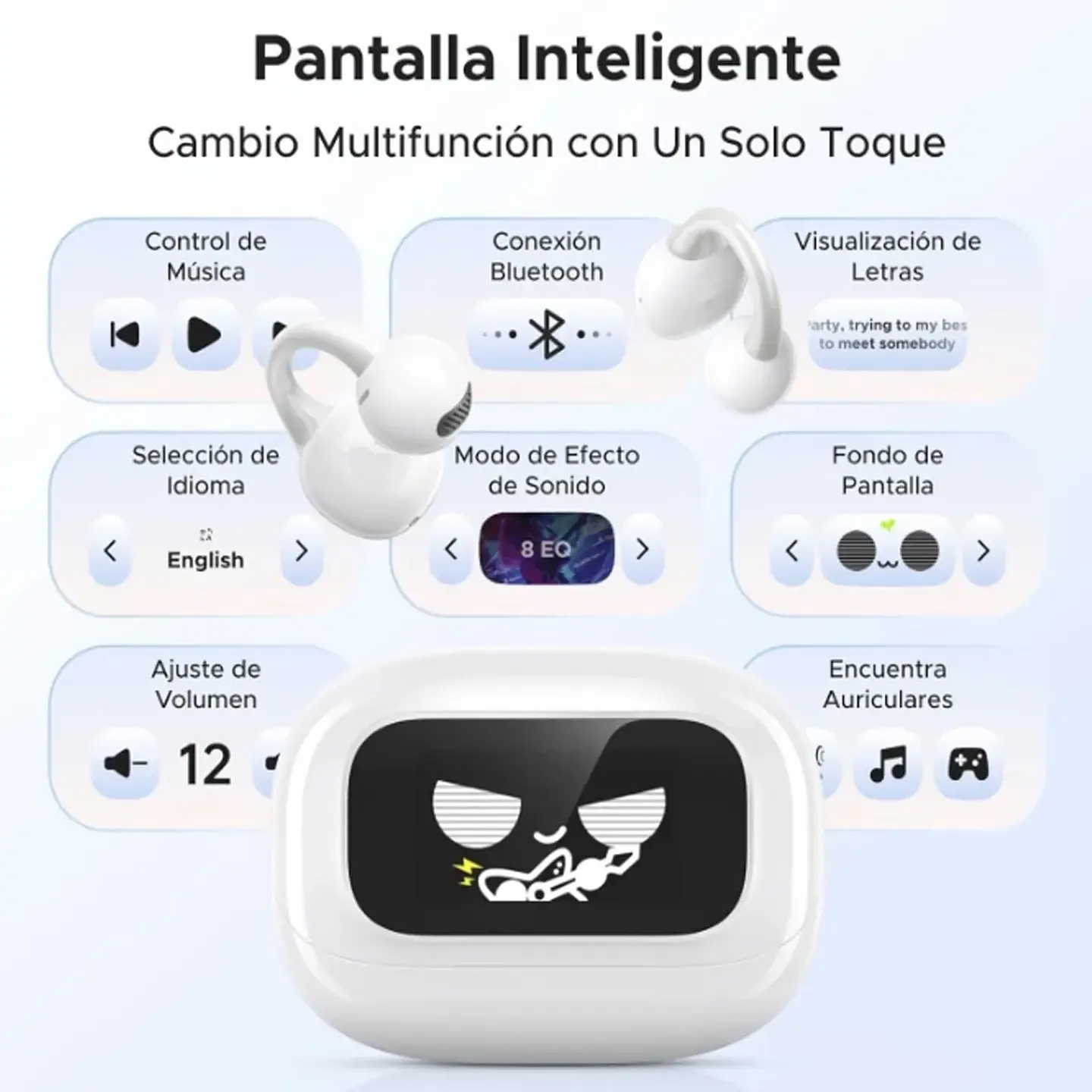 UGREEN WS208 | Audífonos ClipBuds Magic Open-Ear Bluetooth 5.4 Blanco 4