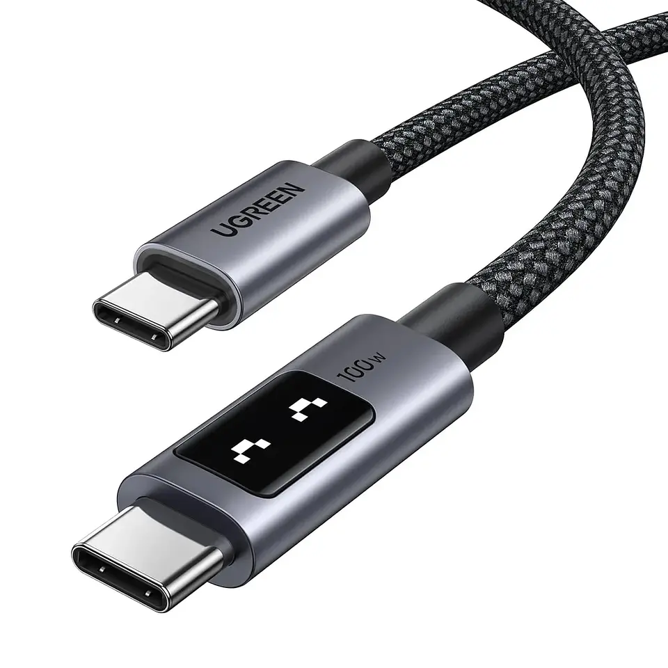 UGREEN L509 | Cable UGREEN USB-C 100W con Pantalla LED para Laptop, Celular y Tablet  2