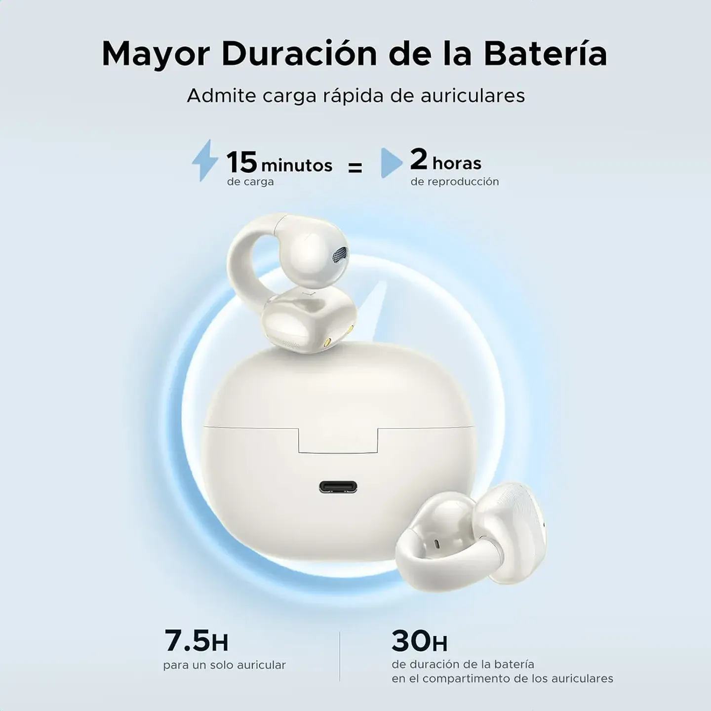 UGREEN WS209 | Audífonos HiTune S3 Open-Ear Bluetooth 5.4 Púrpura 6