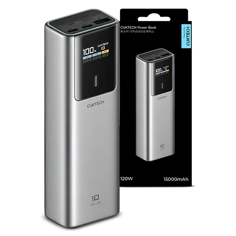 CUKTECH 10 Plus | Power Bank 15,000mAh 120W con Pantalla Digital